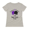 Cancer Cannot 💜Lavender = Survivors of ALL Cancers 💜Womxn's SCOOP-NECK T-Shirt