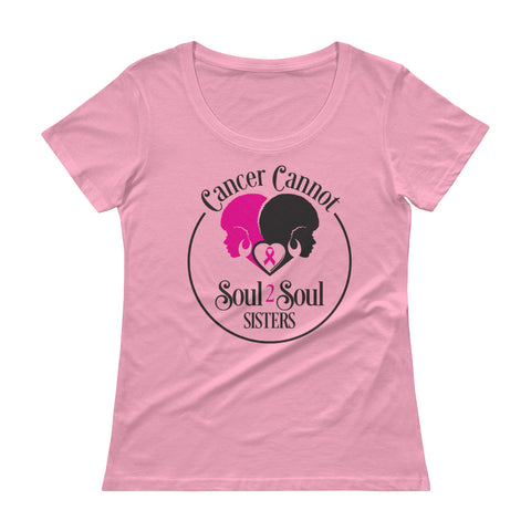 Cancer Cannot 💗Womxn’s SCOOP-NECK Shirt